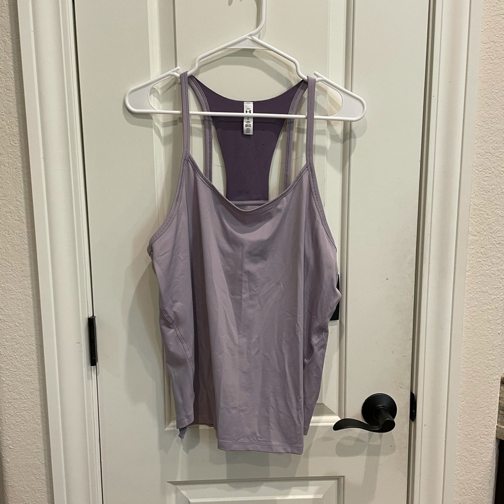Purple under armour tank top